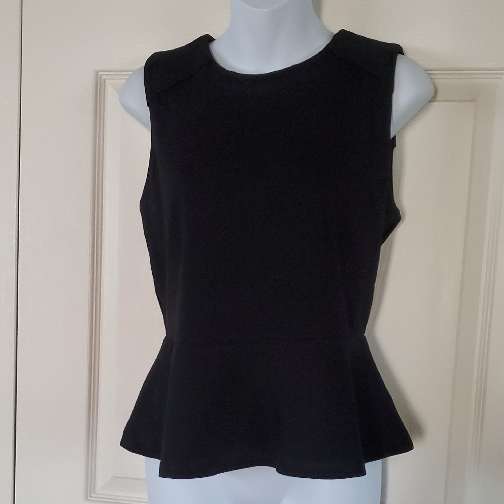 Walter Baker Black Peplum‎ Tank Top